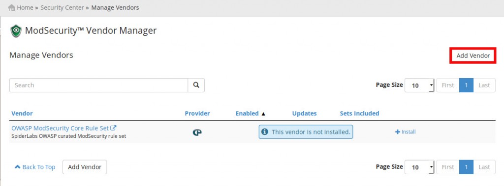 comodo modsecurity cpanel